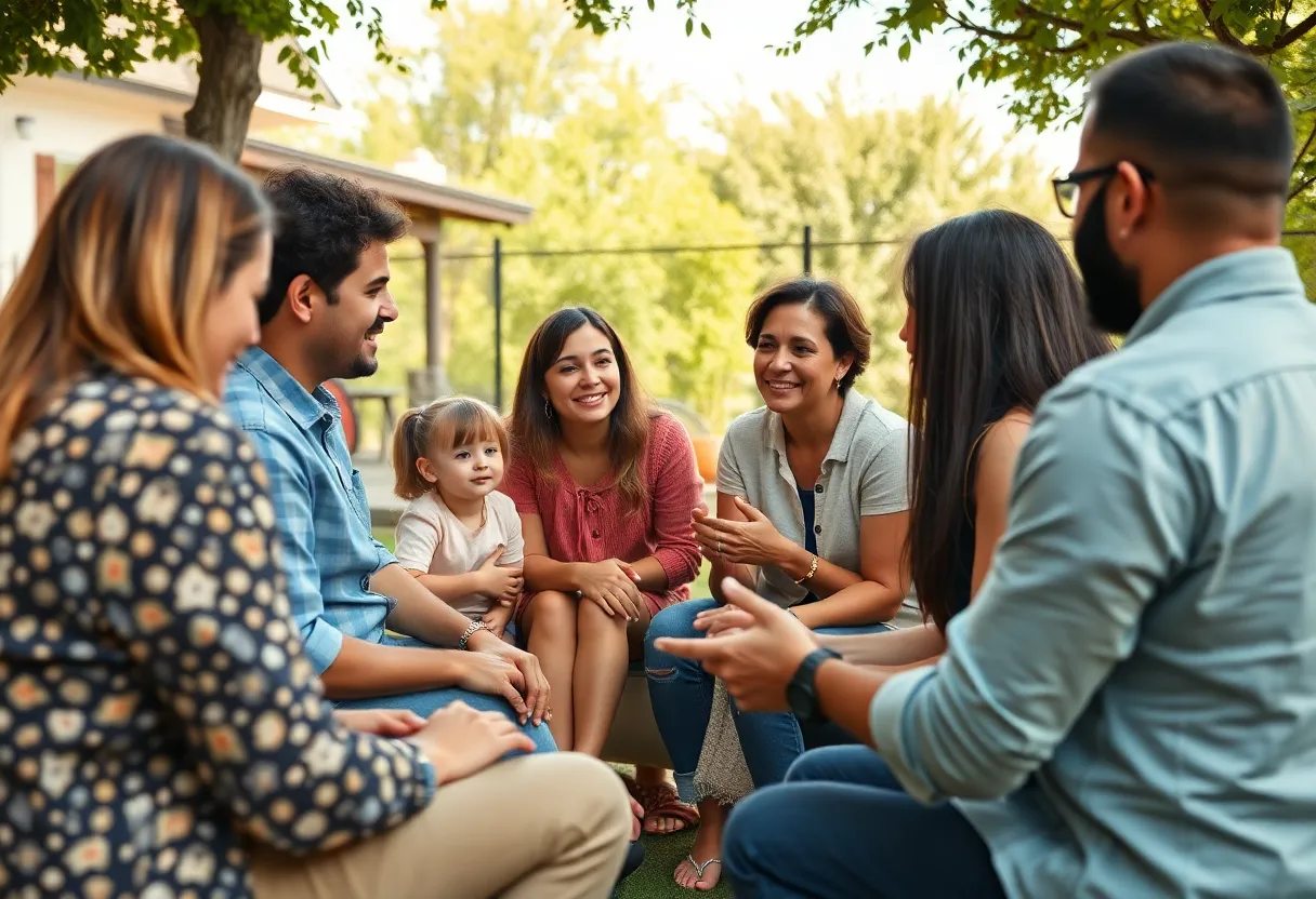 Parents discussing modern parenting challenges in Memphis