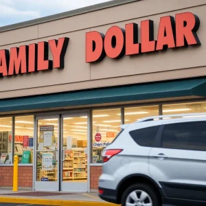 Exterior of Family Dollar store in Memphis
