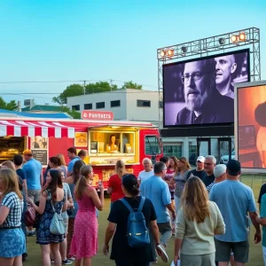 Local food trucks and art displays at the Germantown Appetite for the Arts festival.