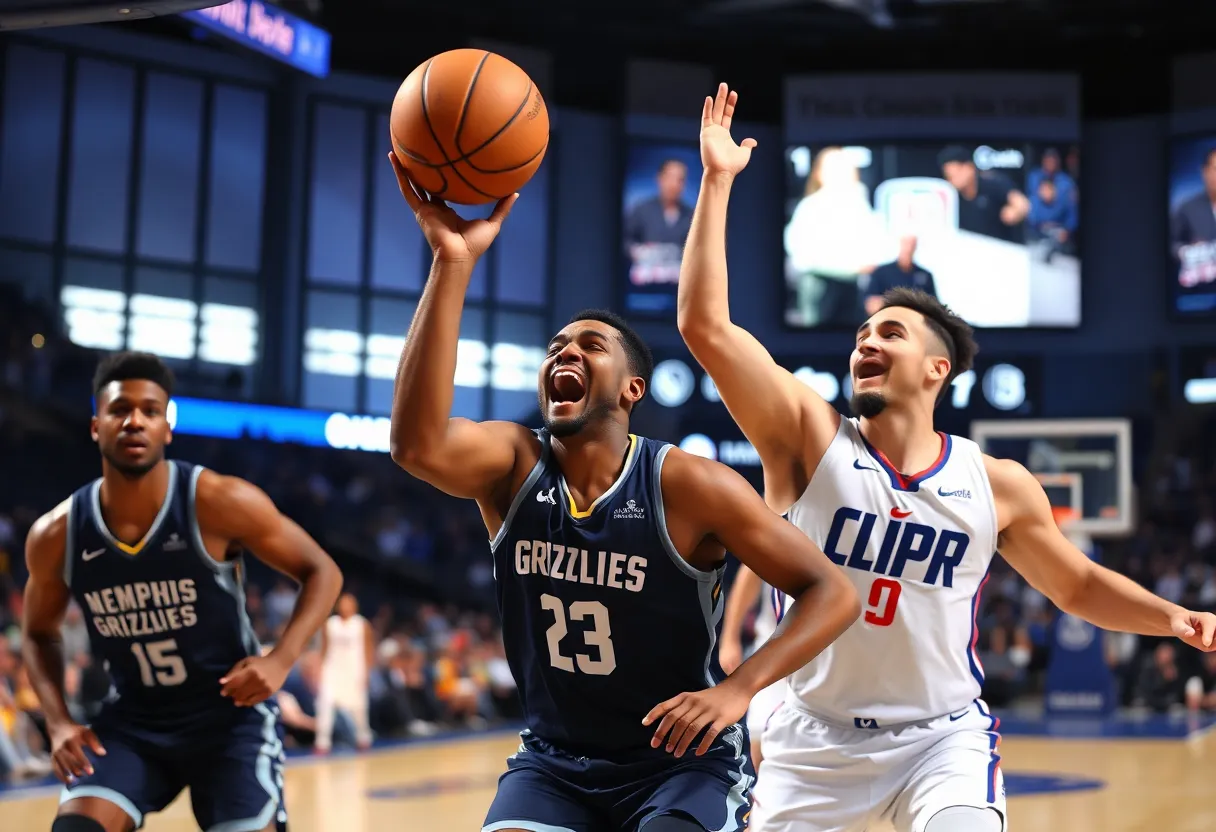 Memphis Grizzlies vs LA Clippers basketball game
