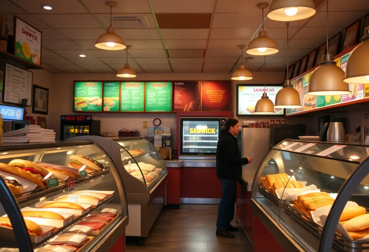 Cozy interior of Hard Times Deli in Memphis
