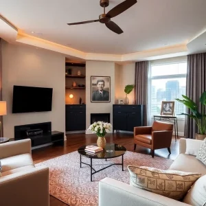 Stylish interior of a luxury Airbnb property in Memphis