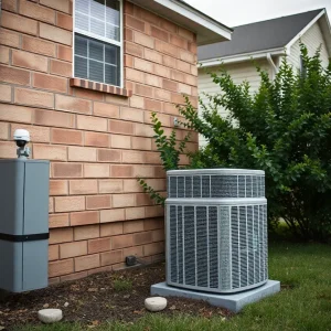 Outdoor air conditioning unit under surveillance in Memphis