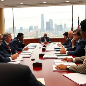 Memphis city council leaders in a meeting addressing House Bill 1097
