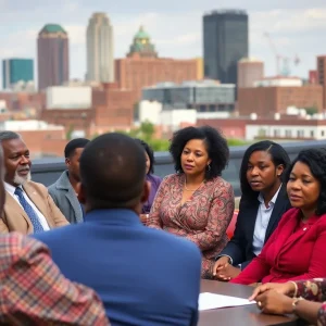 Community leaders discussing affordable housing solutions in Memphis.