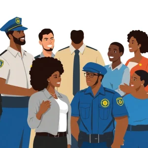Diverse community members collaborating on policing reform in Memphis