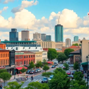 A visual depiction of the cultural connection between Memphis and Porretta Terme, featuring elements of music and local landmarks.