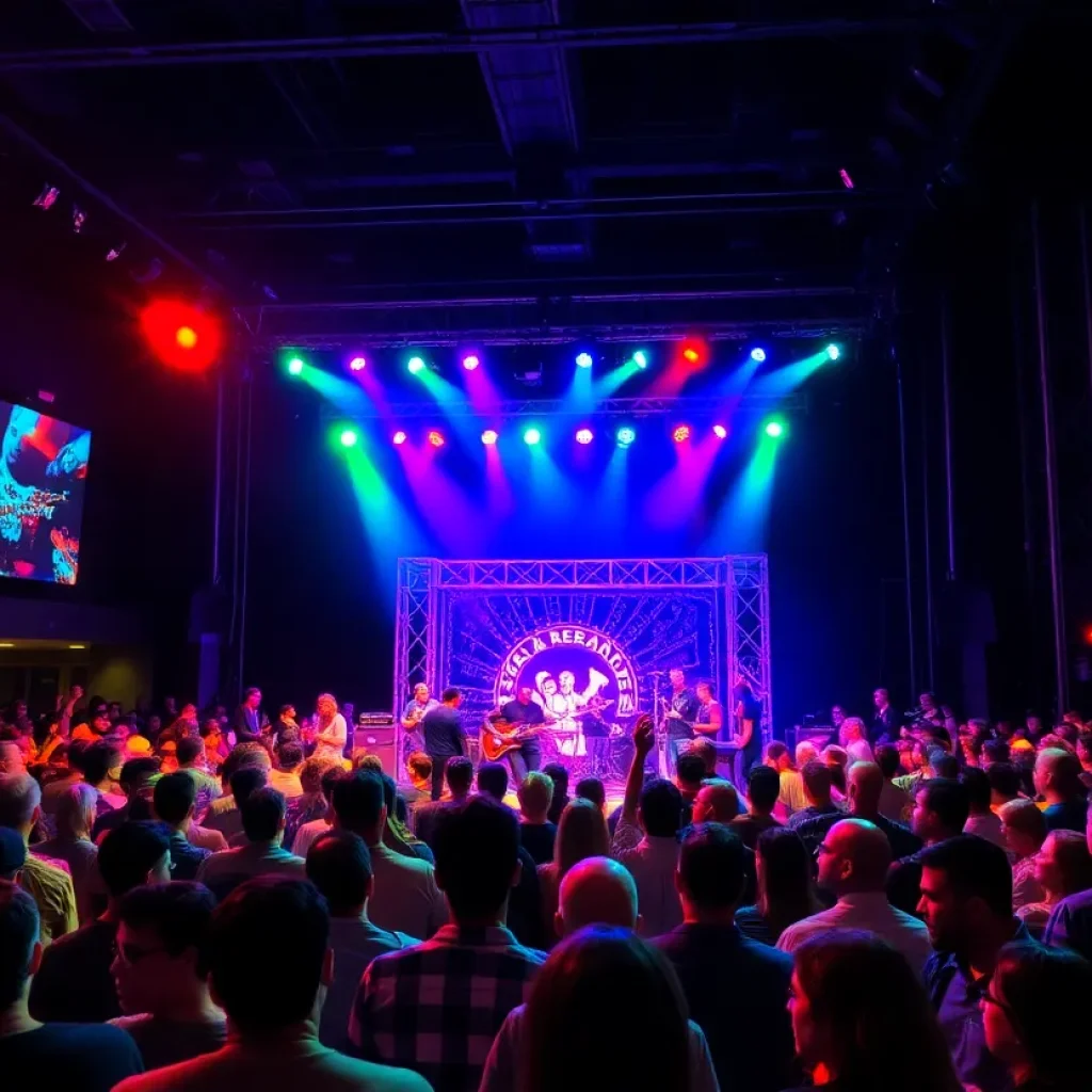 Crowd enjoying a live concert in Memphis, March 2023