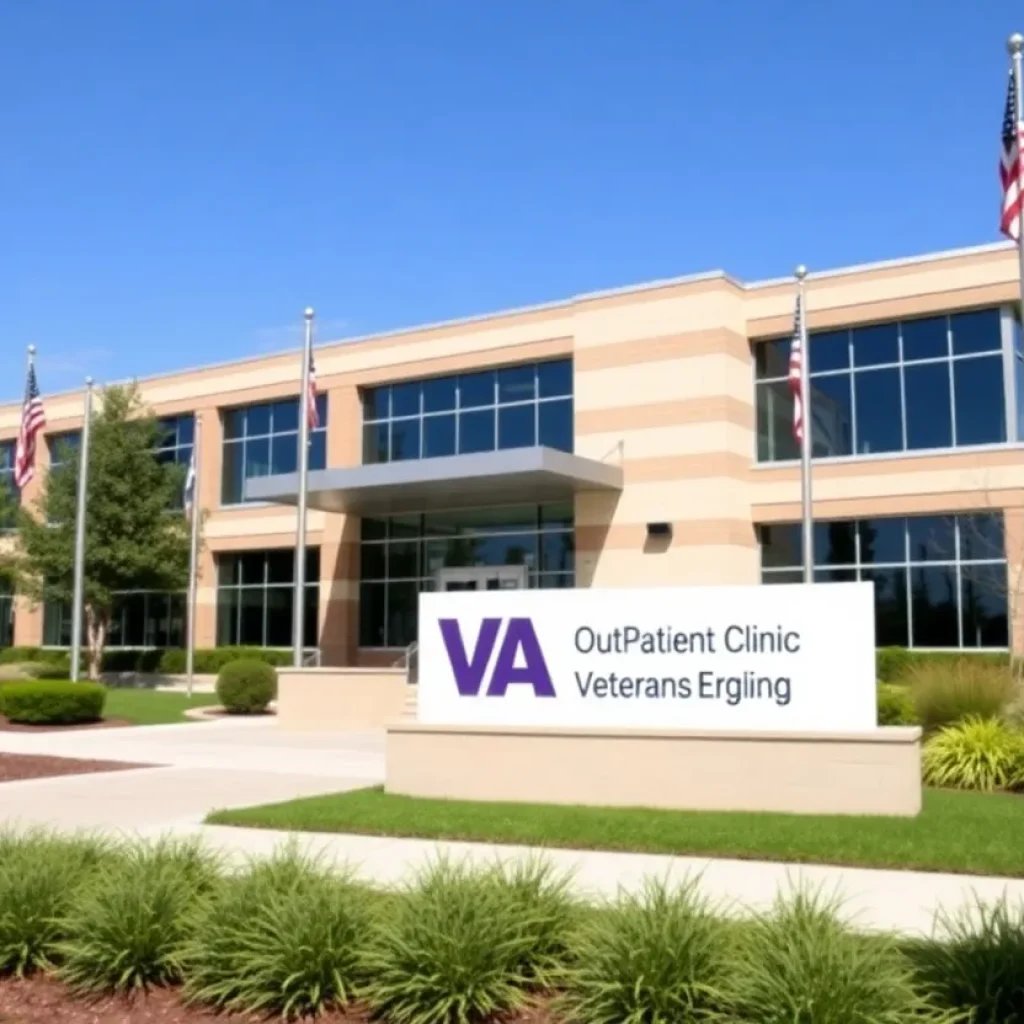 Construction site of Millington's new VA outpatient clinic