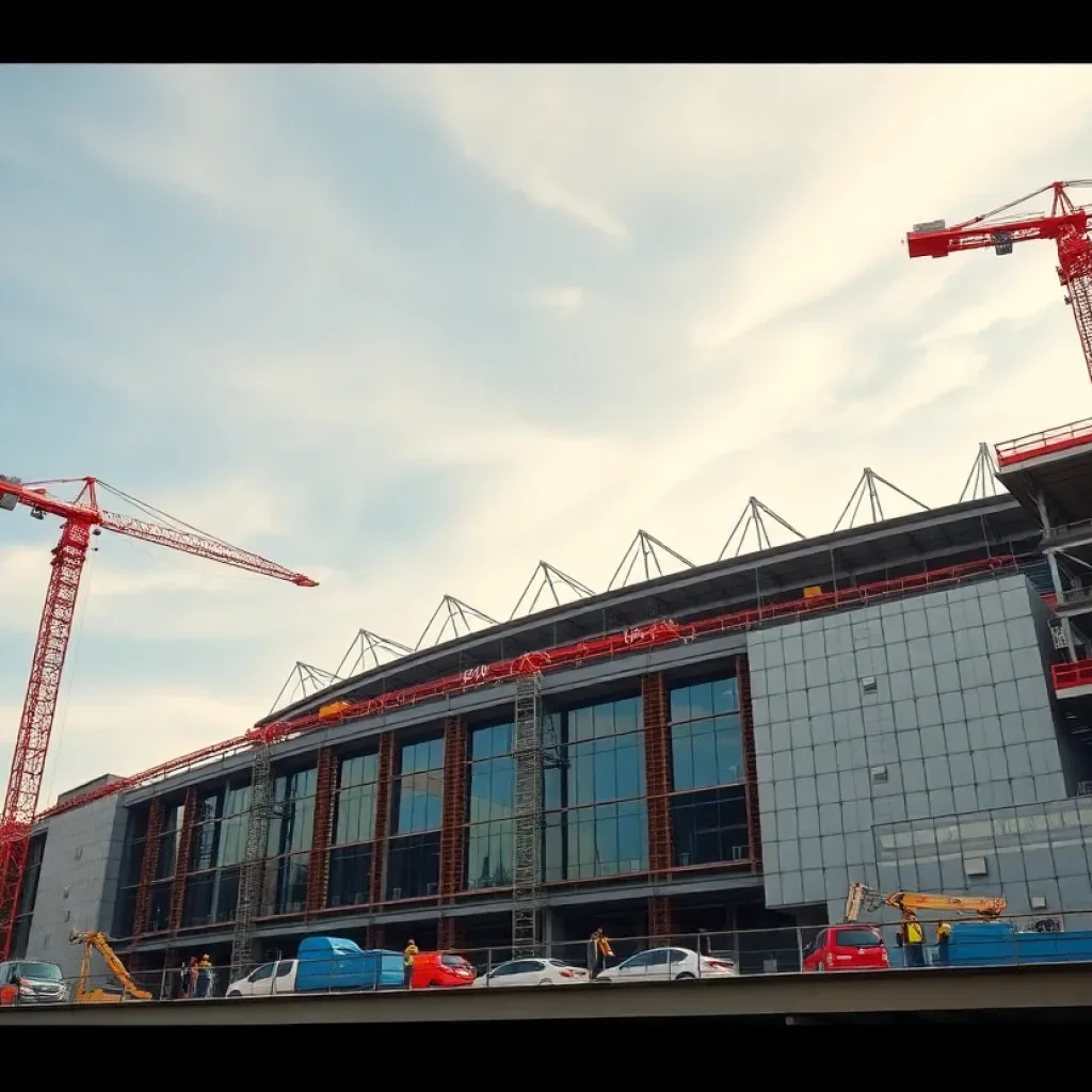 Nissan Stadium Construction Progress