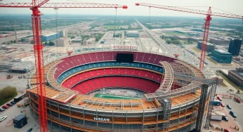 Nashville’s New Nissan Stadium is Under Construction