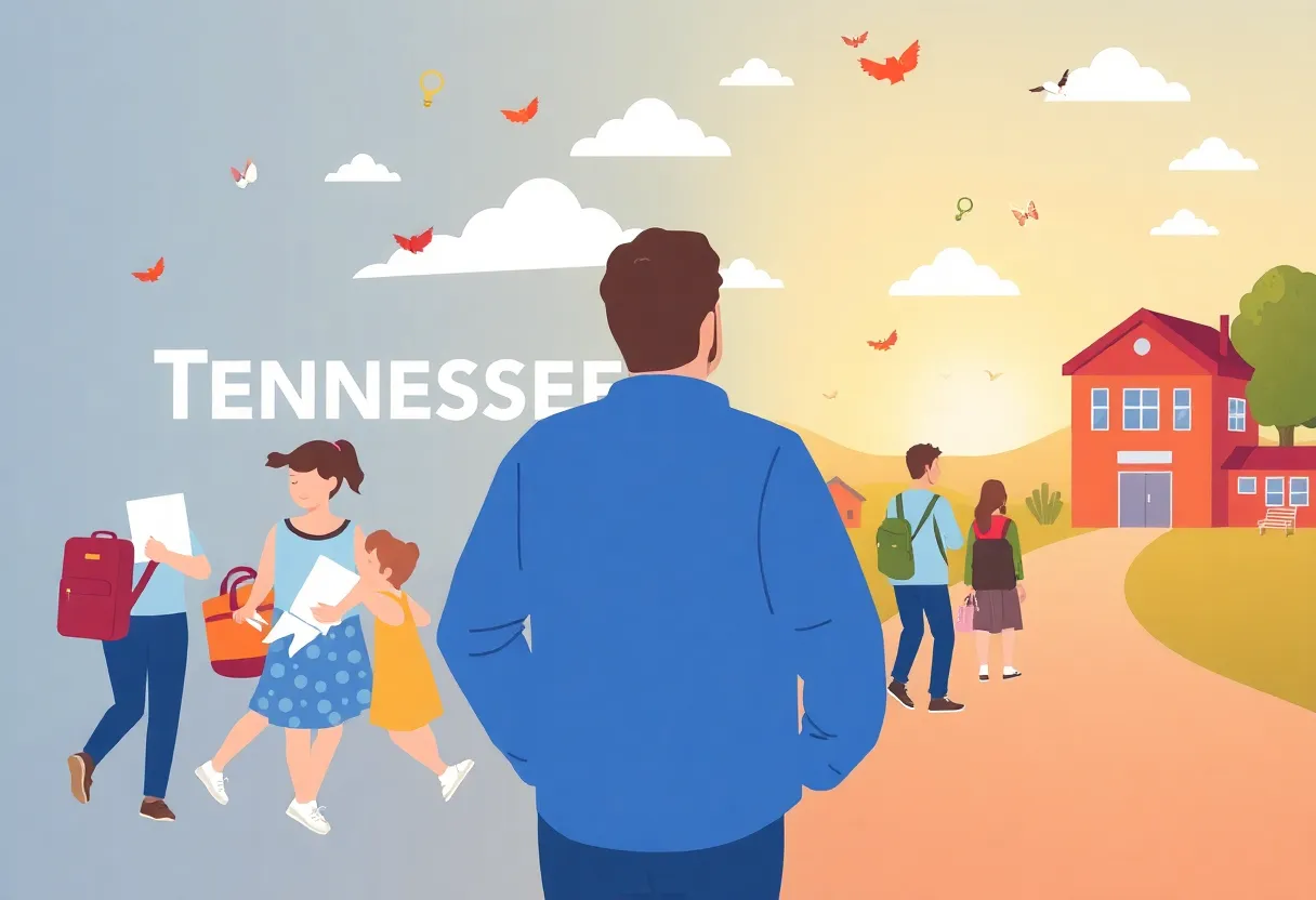Families discussing school options in Tennessee