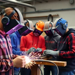 Students participating in hands-on welding training at Memphis Welding School