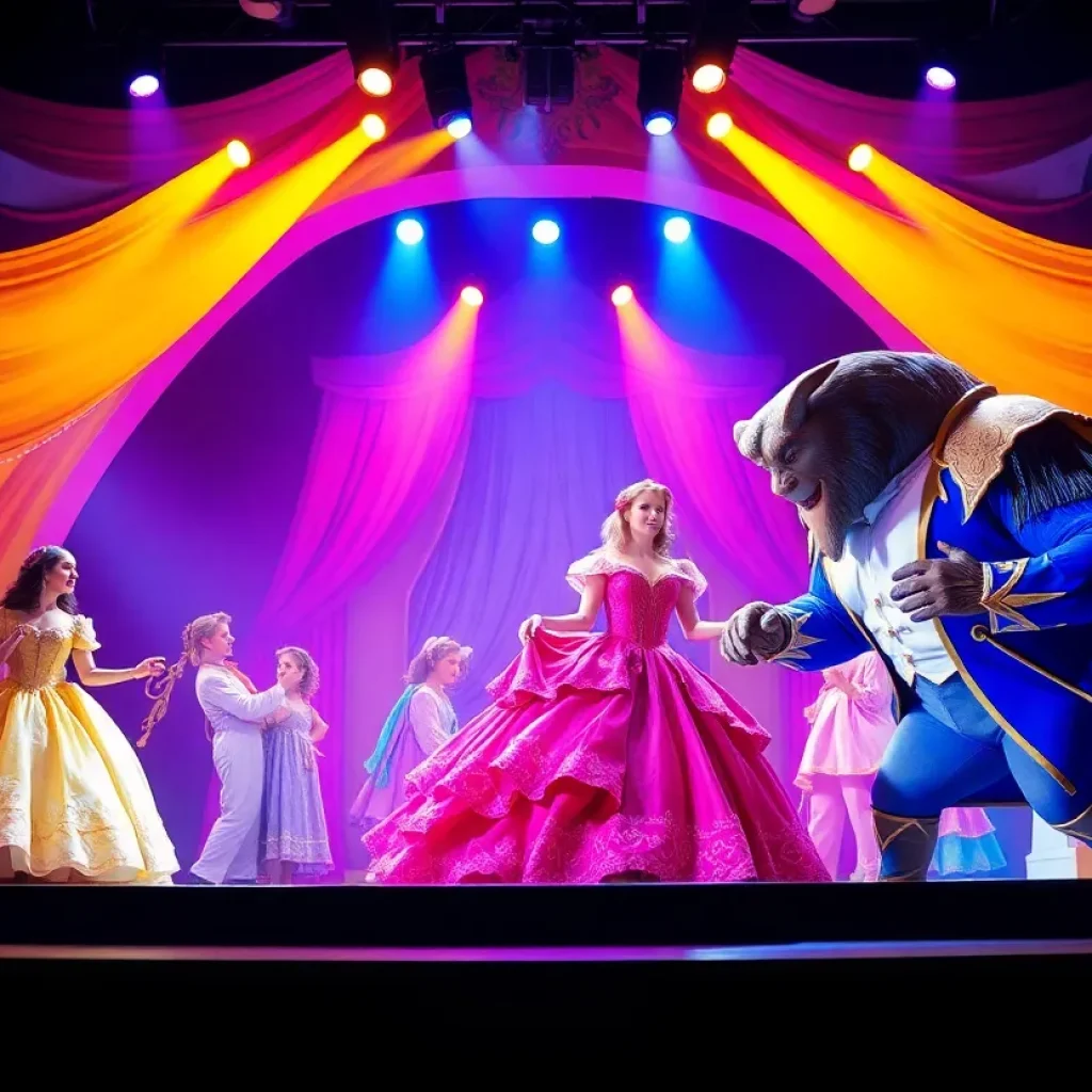 Stage design for Theatre Memphis' production of Beauty and the Beast