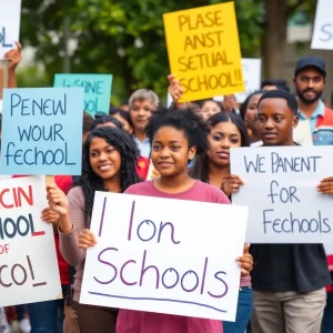 Community members rallying for local school control in Memphis