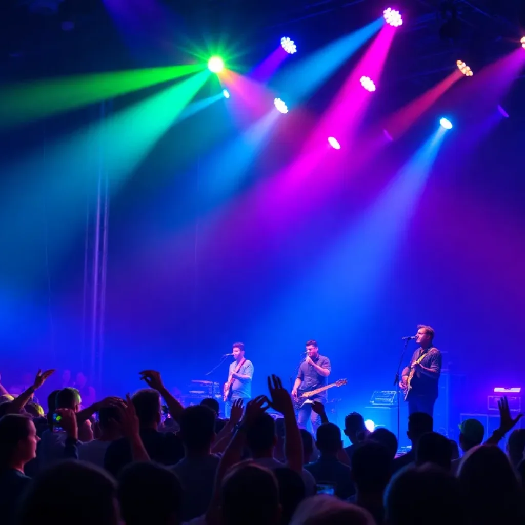 Band Jombi performing live in Memphis, captivating the audience