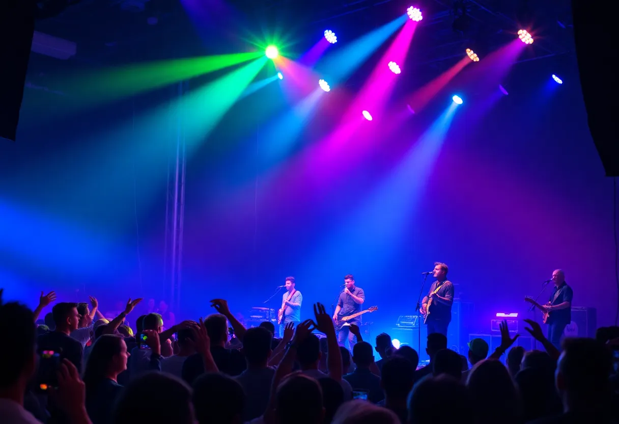 Band Jombi performing live in Memphis, captivating the audience