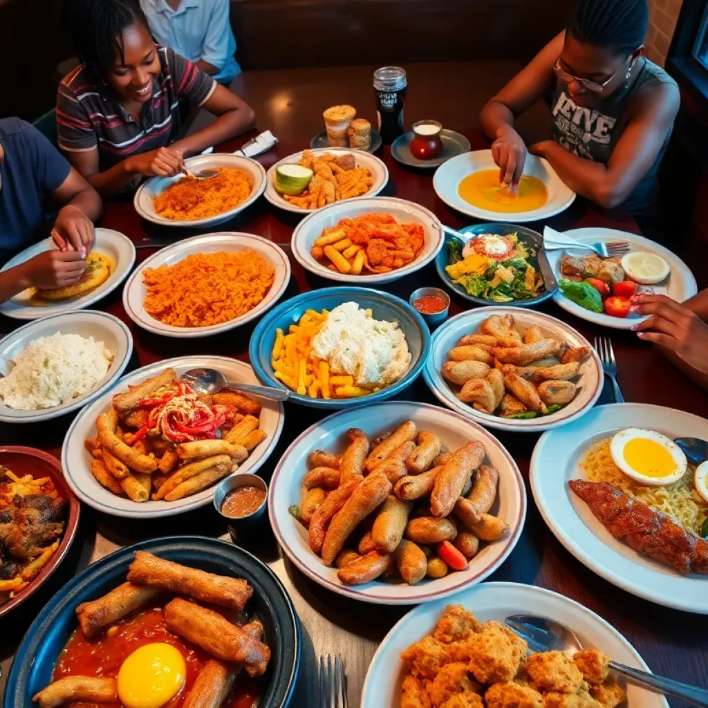 Diverse dishes from Memphis Black Restaurant Week including Southern cuisine.