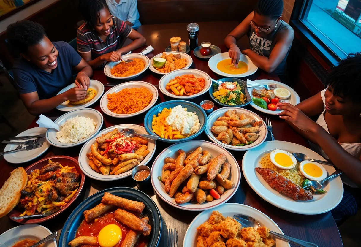 Diverse dishes from Memphis Black Restaurant Week including Southern cuisine.