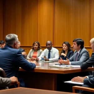 City council members discussing budget issues in Memphis