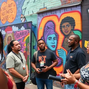 Artistic representation of social justice themes in Memphis
