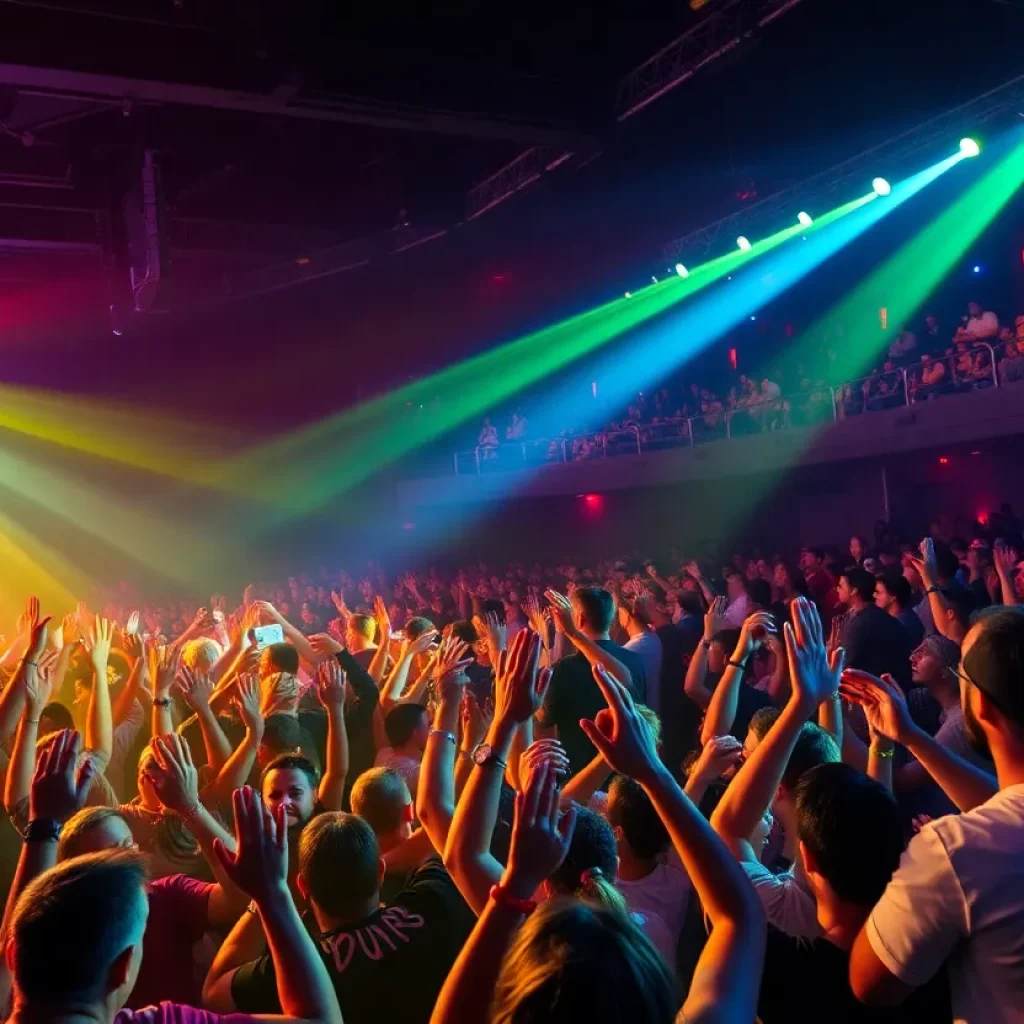 Crowd enjoying a live concert in Memphis