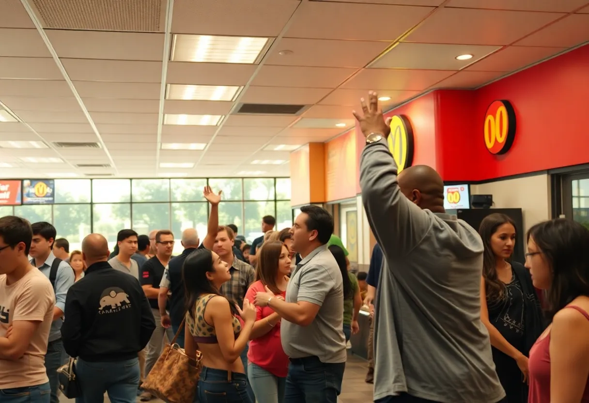 Scene of violence in a Popeye's restaurant in Memphis