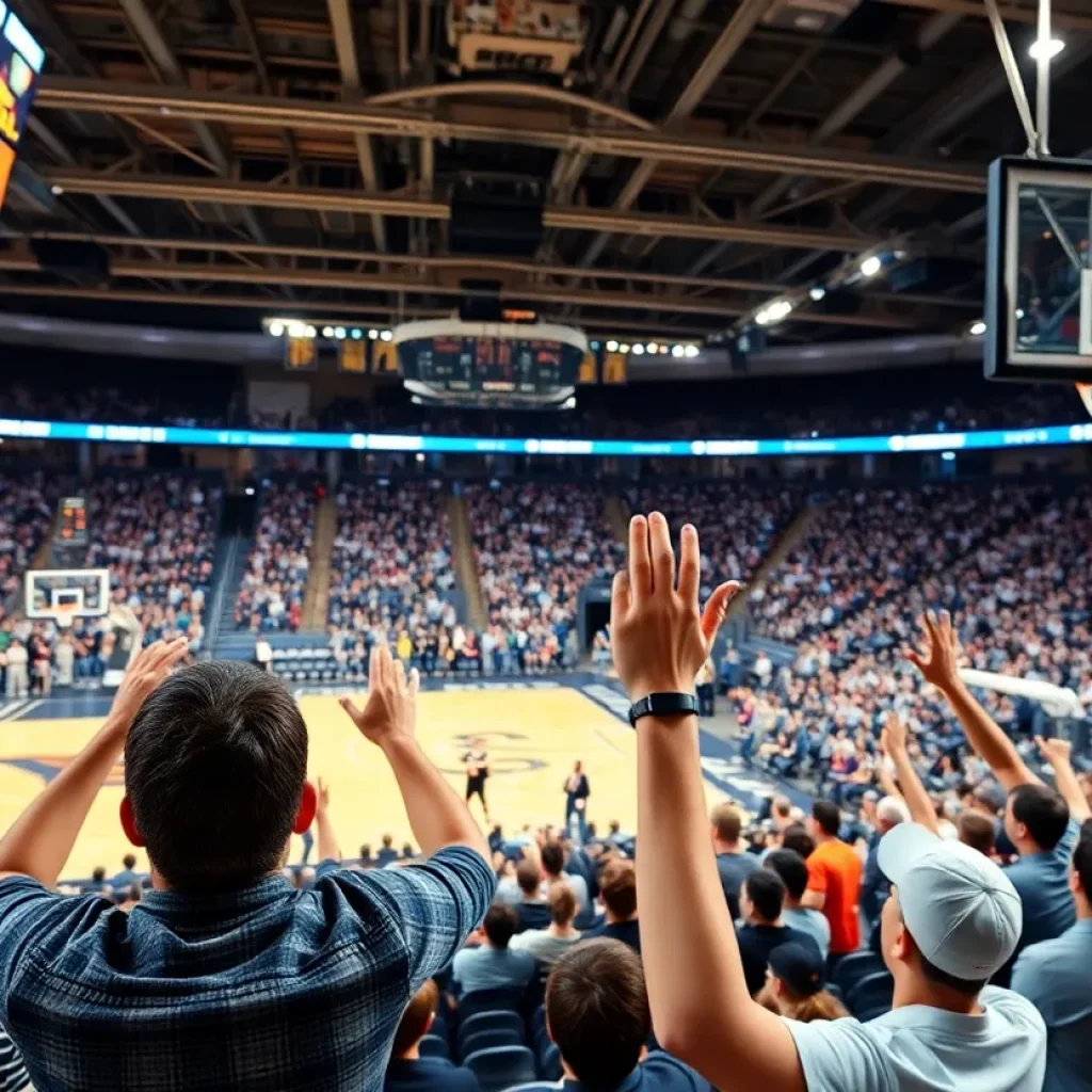 Crowd at Memphis Tigers basketball game
