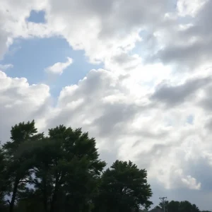 Wind advisory in Memphis with breezy conditions and cloudy skies