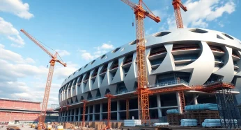 Construction Progress Continues on Nashville’s New Nissan Stadium