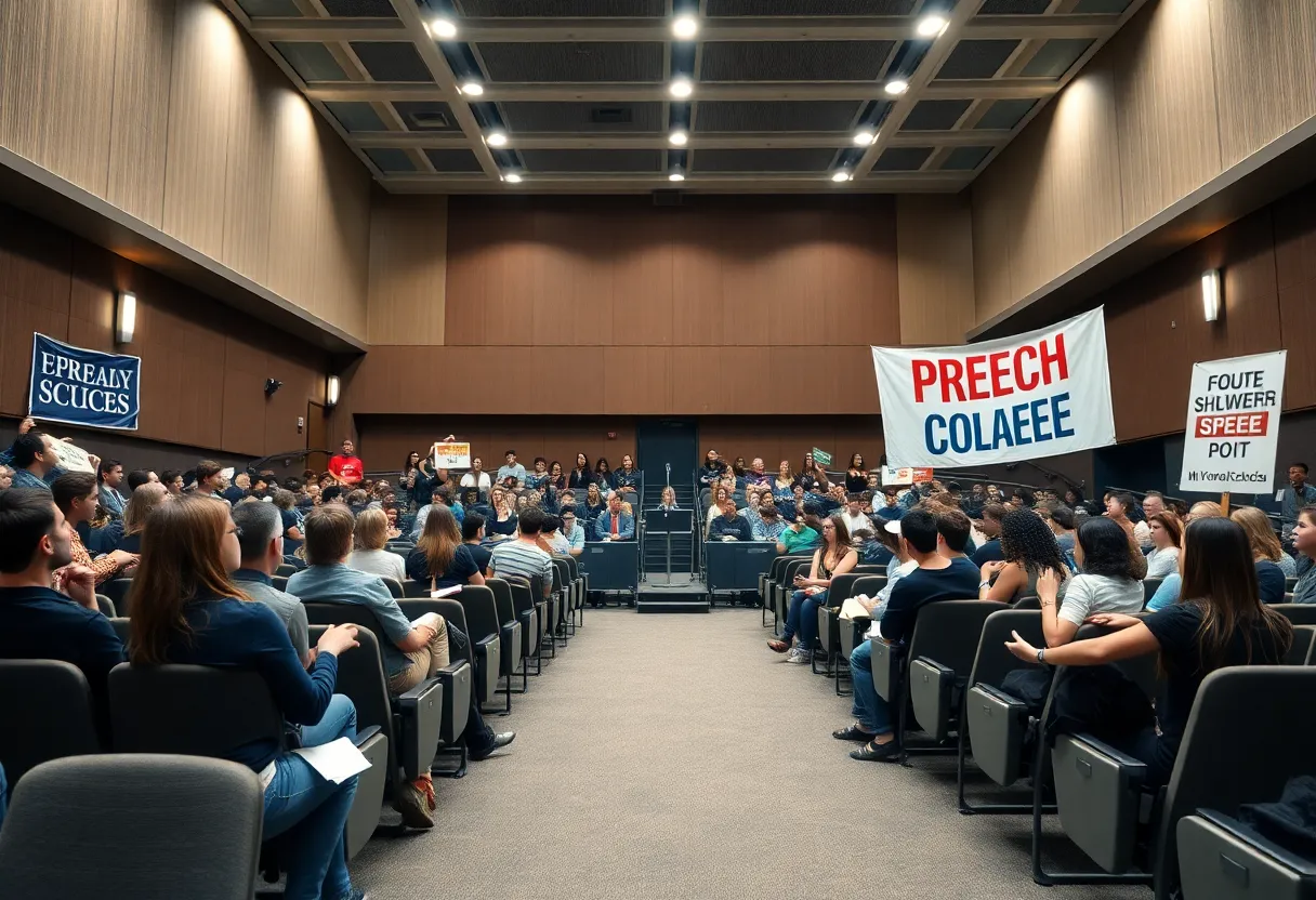 Kyle Rittenhouse speech at University of Memphis with minimal audience