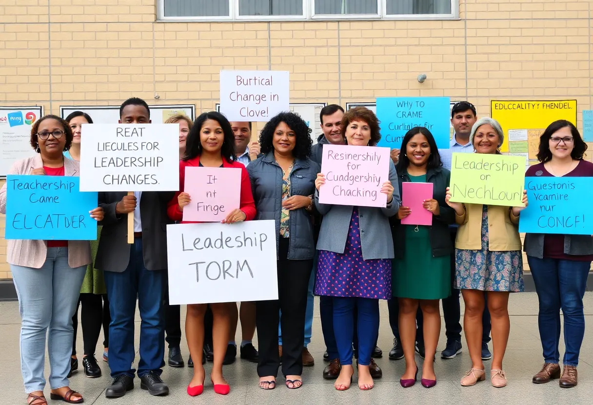 Group of teachers rallying for leadership changes in Memphis schools
