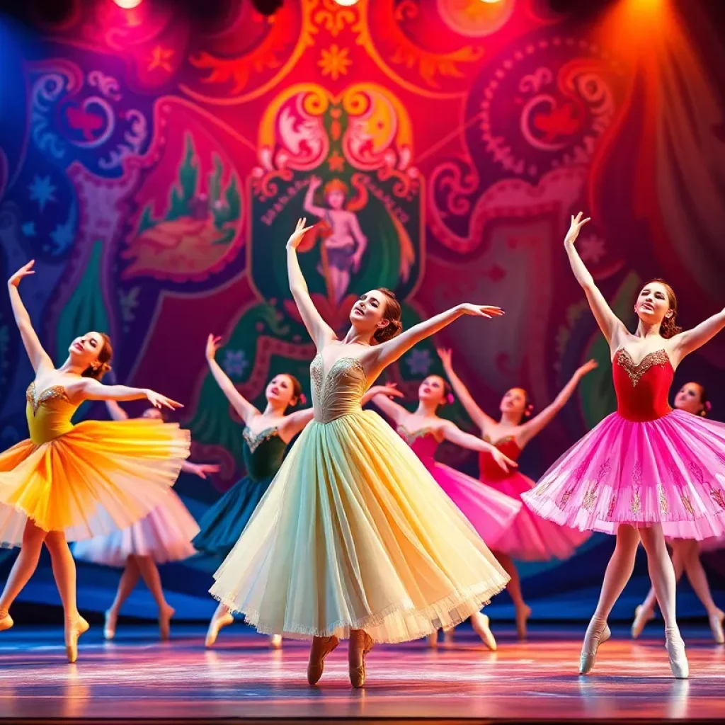 Dancers performing in the Tennessee Ballet Theater's spring show