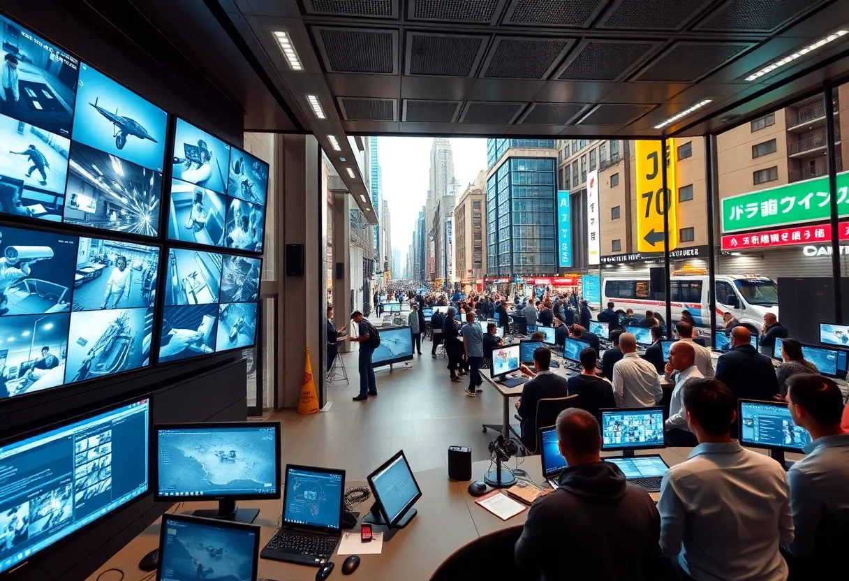 Interior view of the AI Command Center in Memphis showcasing monitoring technology