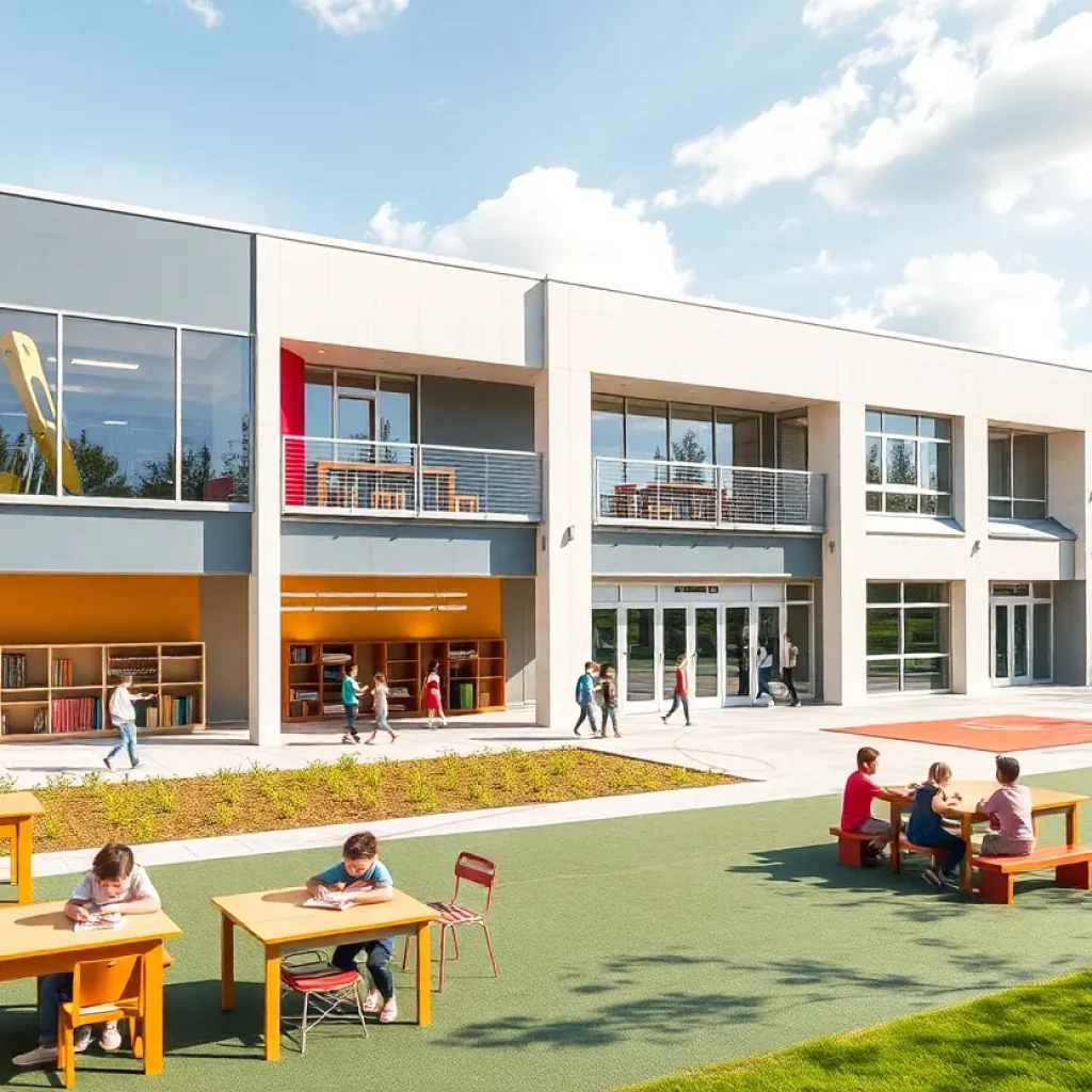 New Campus School Kimball building design