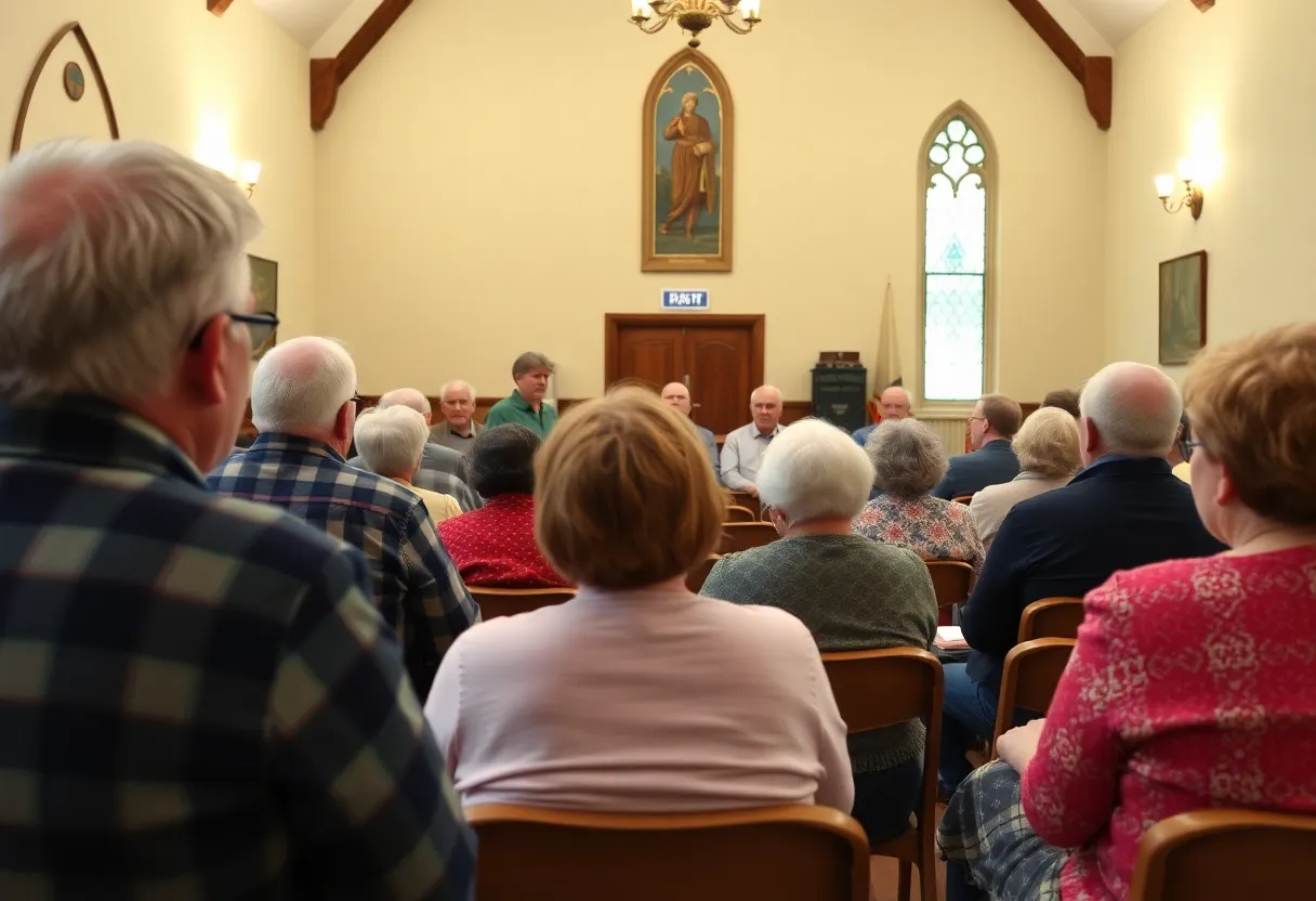 Residents gathered for a community meeting discussing Colossus supercomputer concerns.