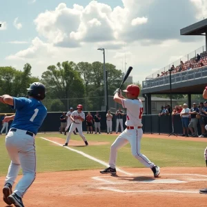 University of Memphis baseball team competing against Ole Miss