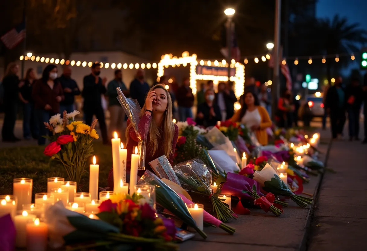Community gathering in Memphis honoring a missing man