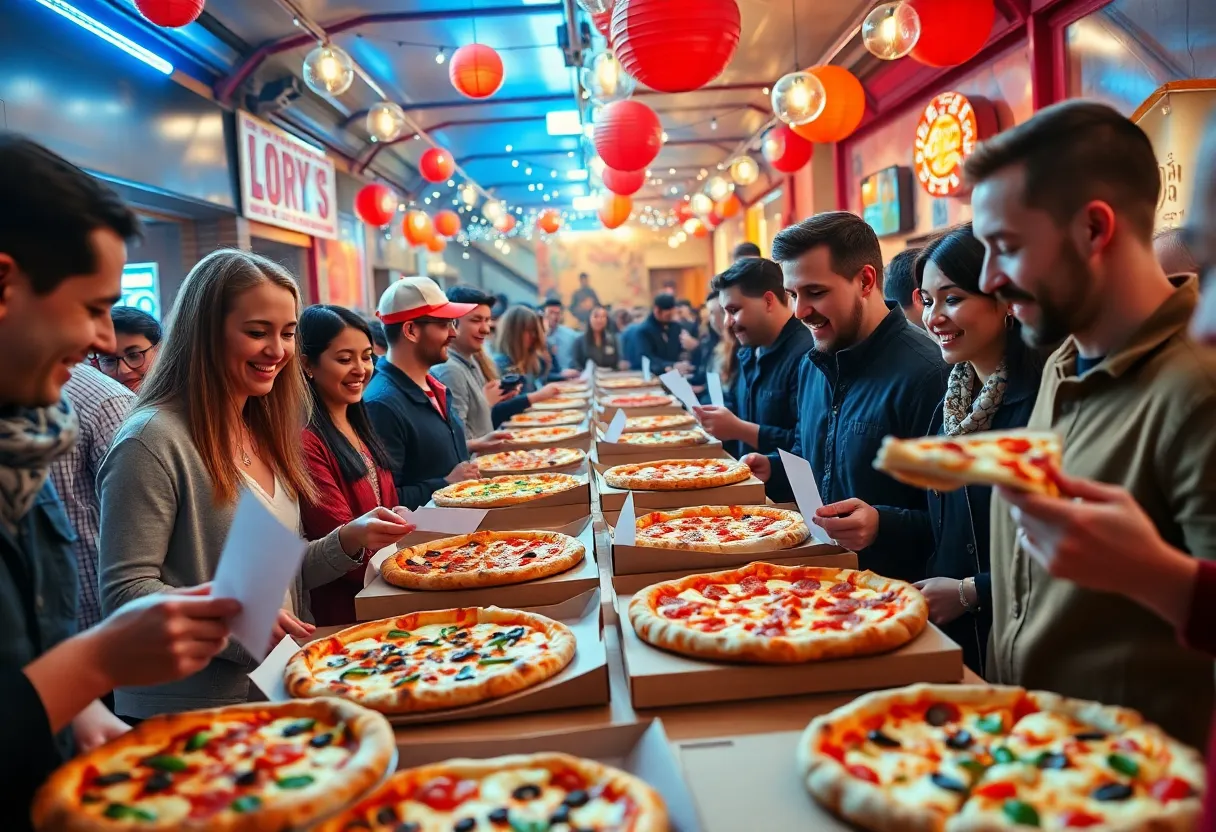 People casting votes for their favorite pizza in Memphis