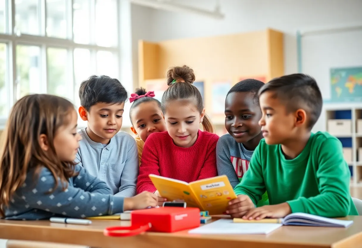Children in a Memphis classroom engaged in learning activities