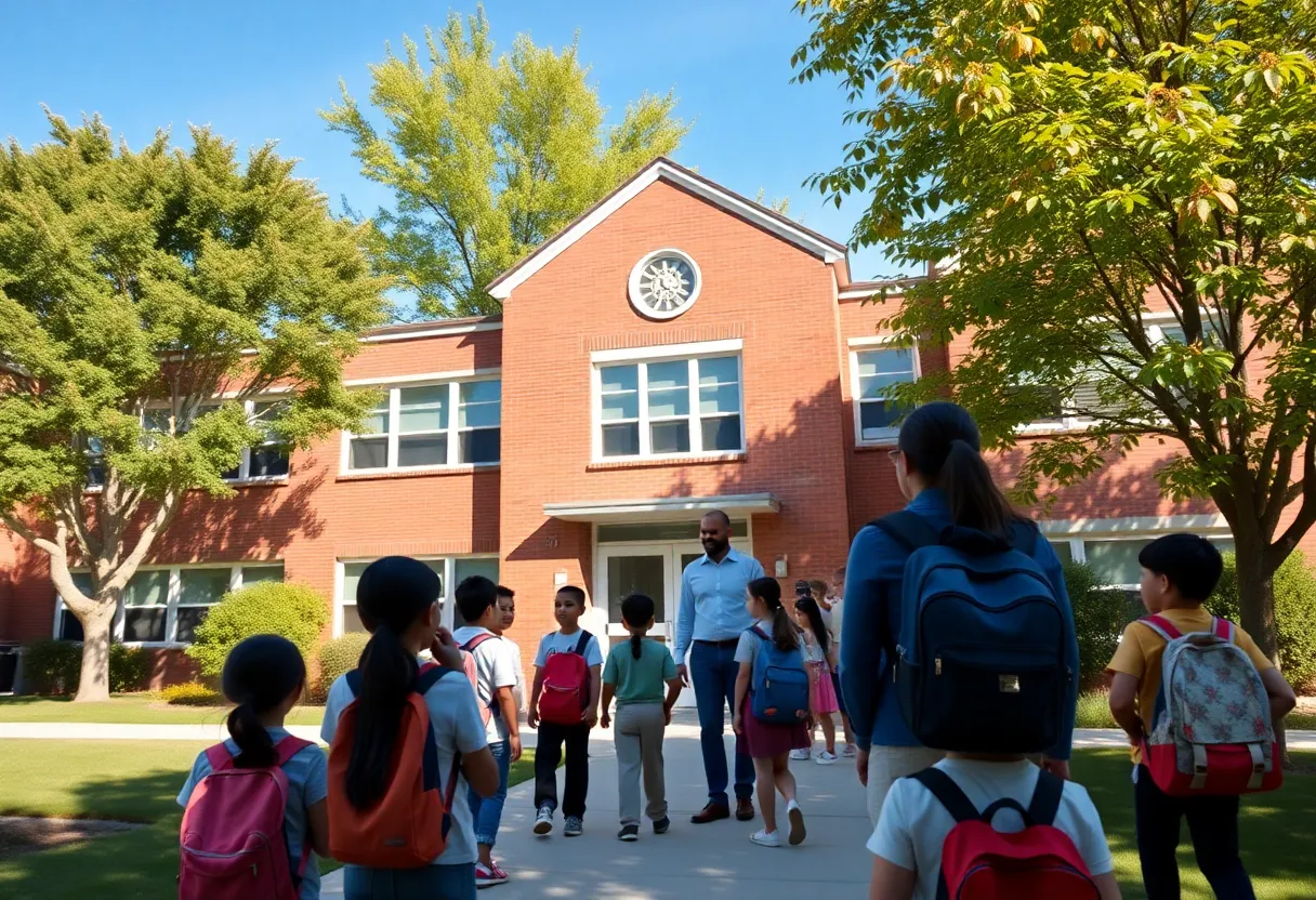 Students and teachers at Memphis schools in a supportive setting