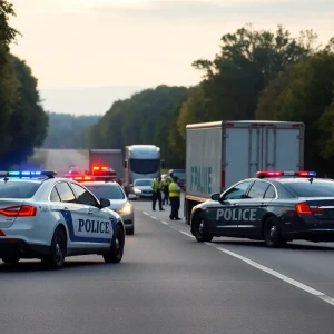 Memphis police responding to a tractor-trailer crash