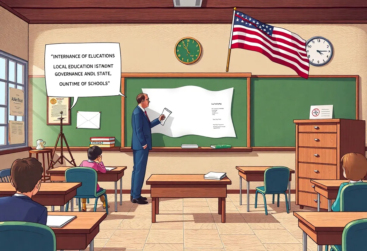 Conceptual image representing the state takeover of Memphis schools
