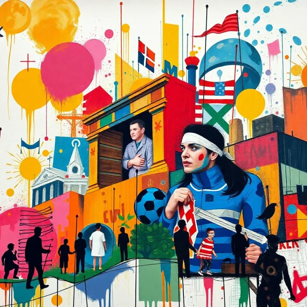 An artistic representation celebrating the legacy of Floyd Newsum, Houston artist.