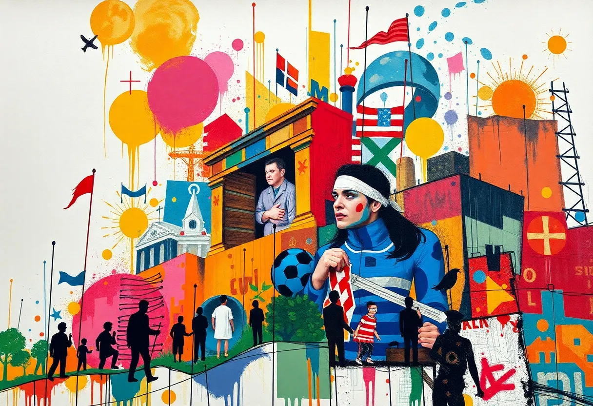 An artistic representation celebrating the legacy of Floyd Newsum, Houston artist.