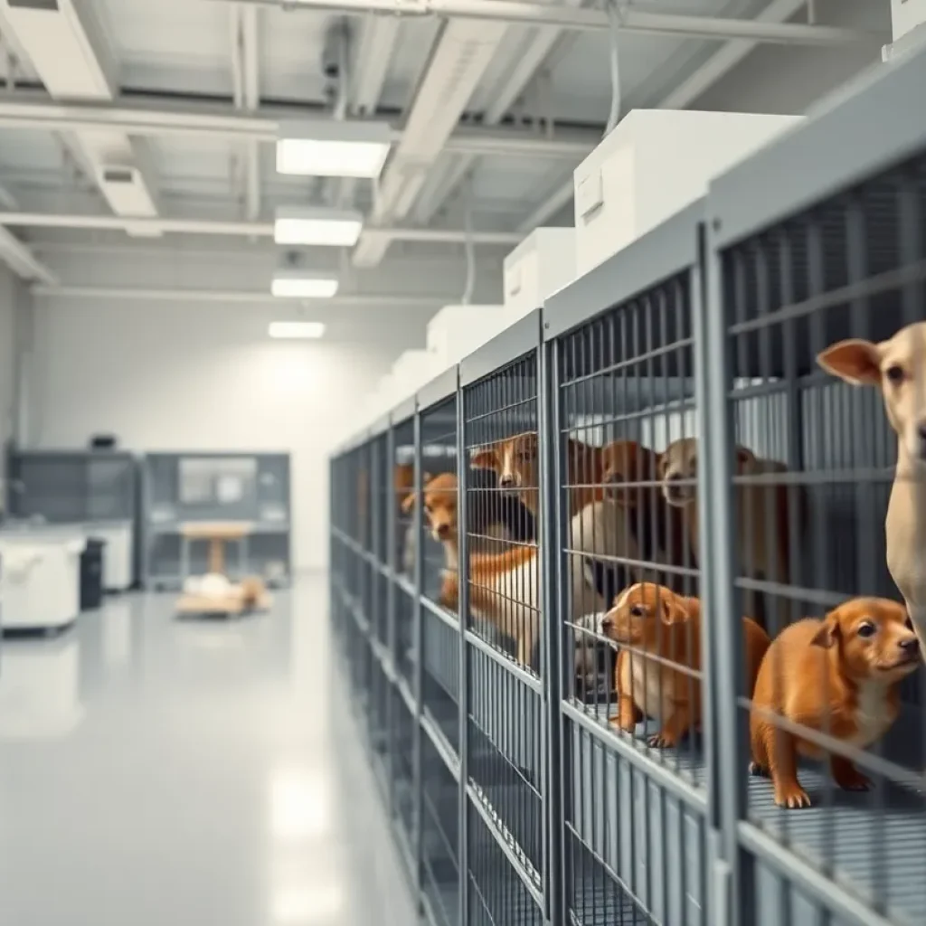 Illustration of animal research facilities related to the University of Memphis settlement