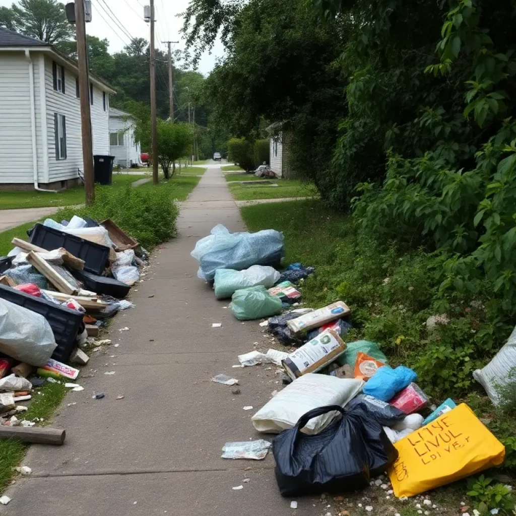 Illegal dumping and neglected infrastructure in a Memphis neighborhood