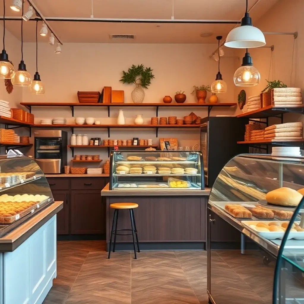 Interior view of Jacques Louise Bakery showcasing gluten-free treats.