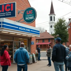 New liquor store near Woodland Presbyterian Church and School in Memphis