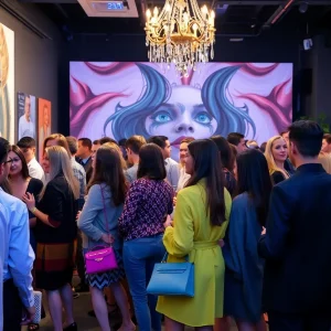 Guests at the Memphis Art & Fashion Week Met Gala watch party